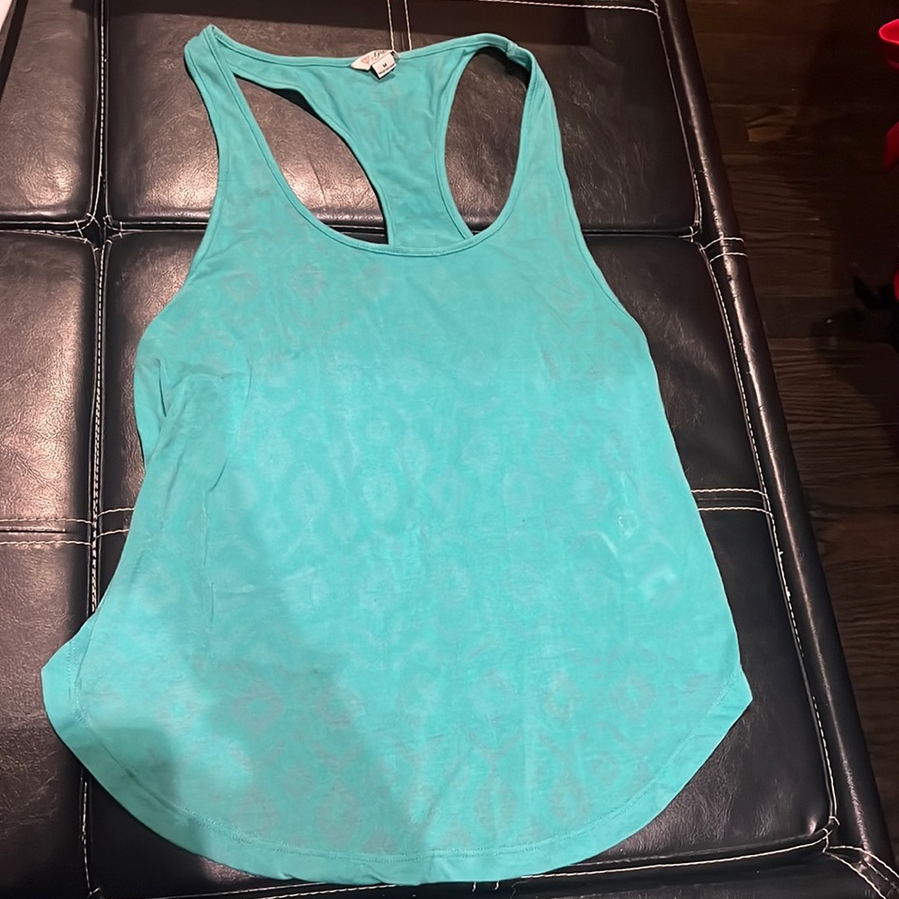 Guess tank top teal color